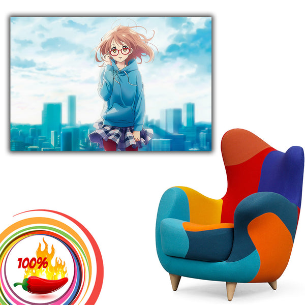 Kyoukai No Kanata Movie I'll Be Here - Mirai-Hen Anime Art Poster – My Hot  Posters