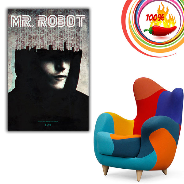 Mr.Robot poster I made a while back! Watched the first 40 minutes of the  show before making this in December because I knew I was hooked. Today I  wrap up Season 4.