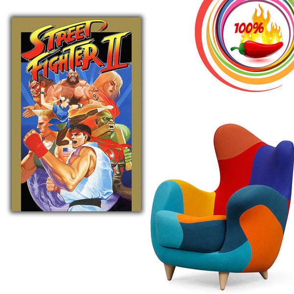 Street Fighter II 2 Old Classic Retro Game Poster