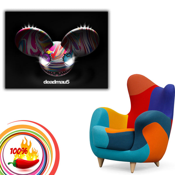 Poster DJ DEADMAU5 - Wall Art Déco - Affiche Mixeur - Neuf - Fabriqué En France