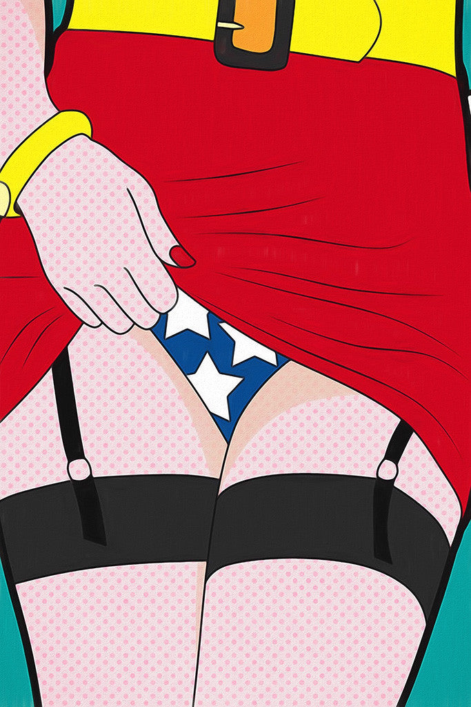 Wonder Woman Hot Sexy Girl Ass Booty Comics Pop Poster