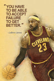 LeBron James Quotes NBA Basketball Sayings Poster