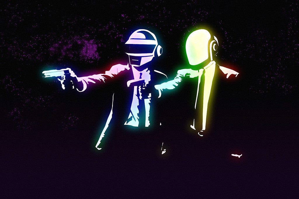 Daft Punk Pulp Fiction Poster