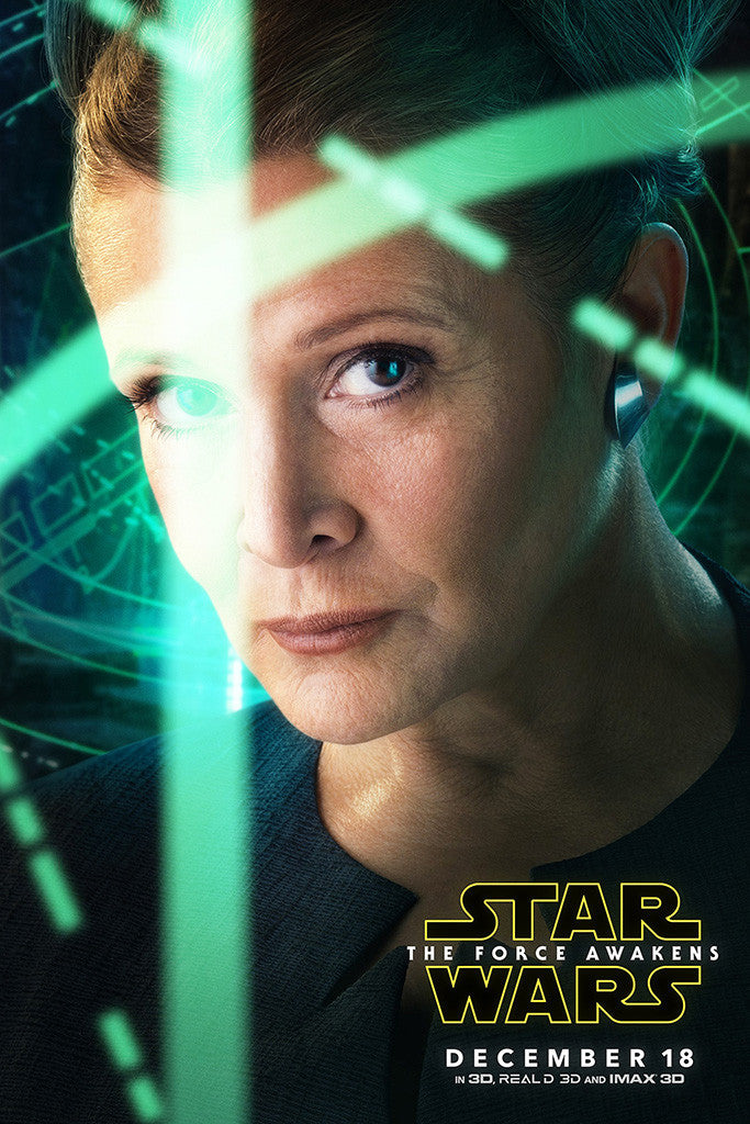 Star Wars The Force Awakens Leia Organa Solo Movie Poster