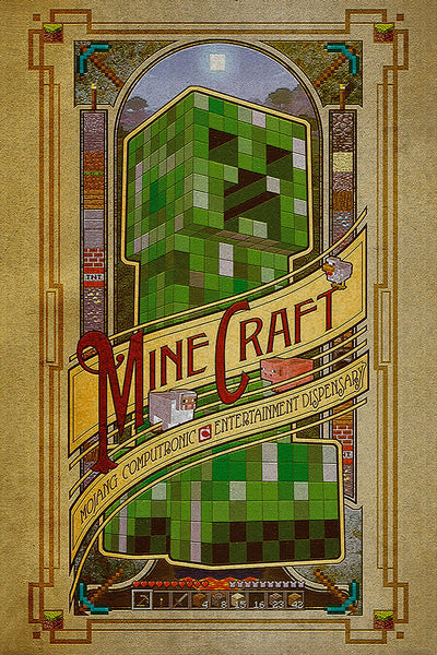 Minecraft Creeper Face Poster – My Hot Posters