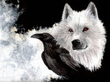 Game of Thrones Wolf and Crow Poster