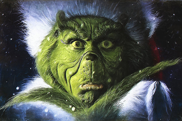 Dr Seuss How The Grinch Stole Christmas Face Poster My Hot Posters