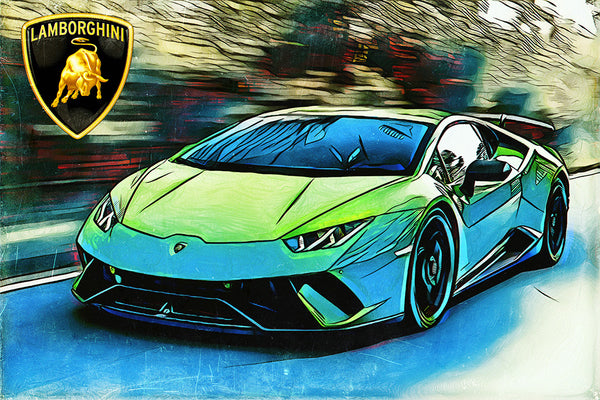 Lamborghini Huracán カタログ　　(イタリア版です。) Lamborghini Huracan Sport Car Poster – My Hot Posters