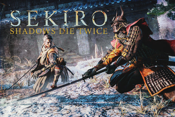 Sekiro video game poster pc, ps4, exclusivo rpg rpg jogo lona