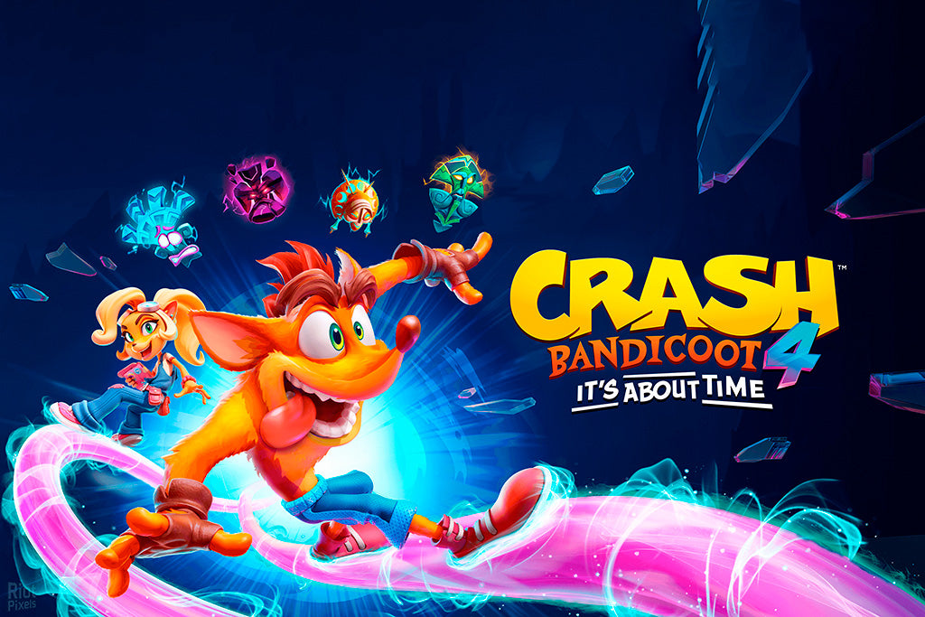 Crash Bandicoot 4 It's About Time Video Game Poster