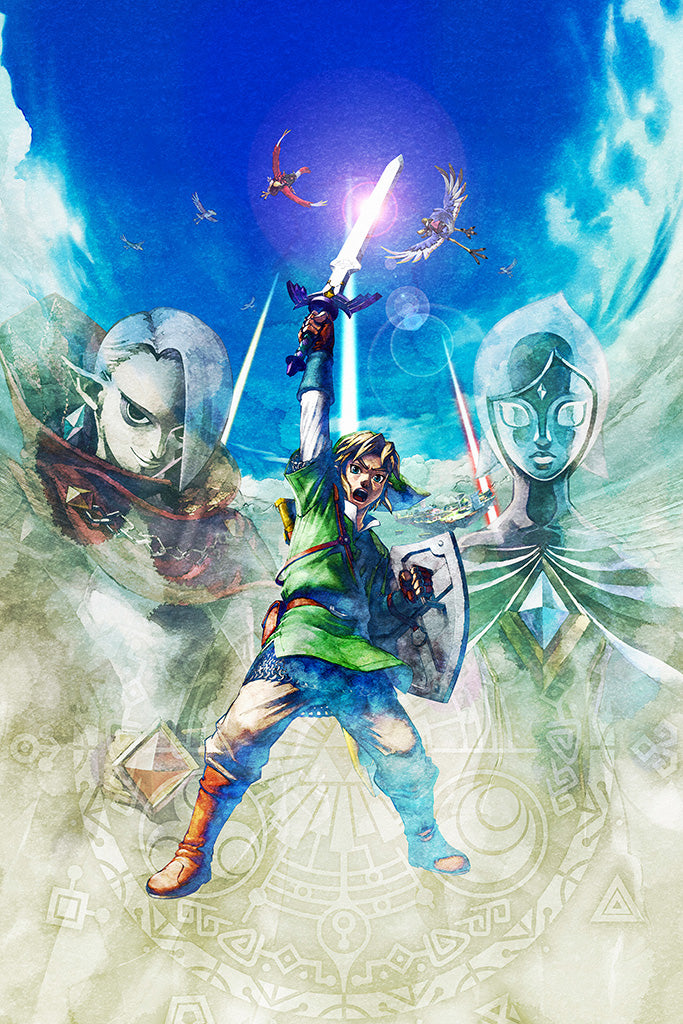 The Legend of Zelda Skyward Sword HD Game Poster