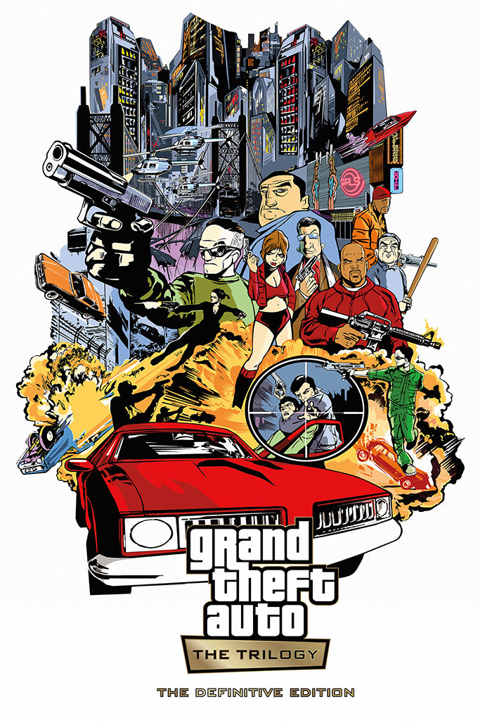 Grand Theft Auto The Trilogy – The Definitive Edition Poster