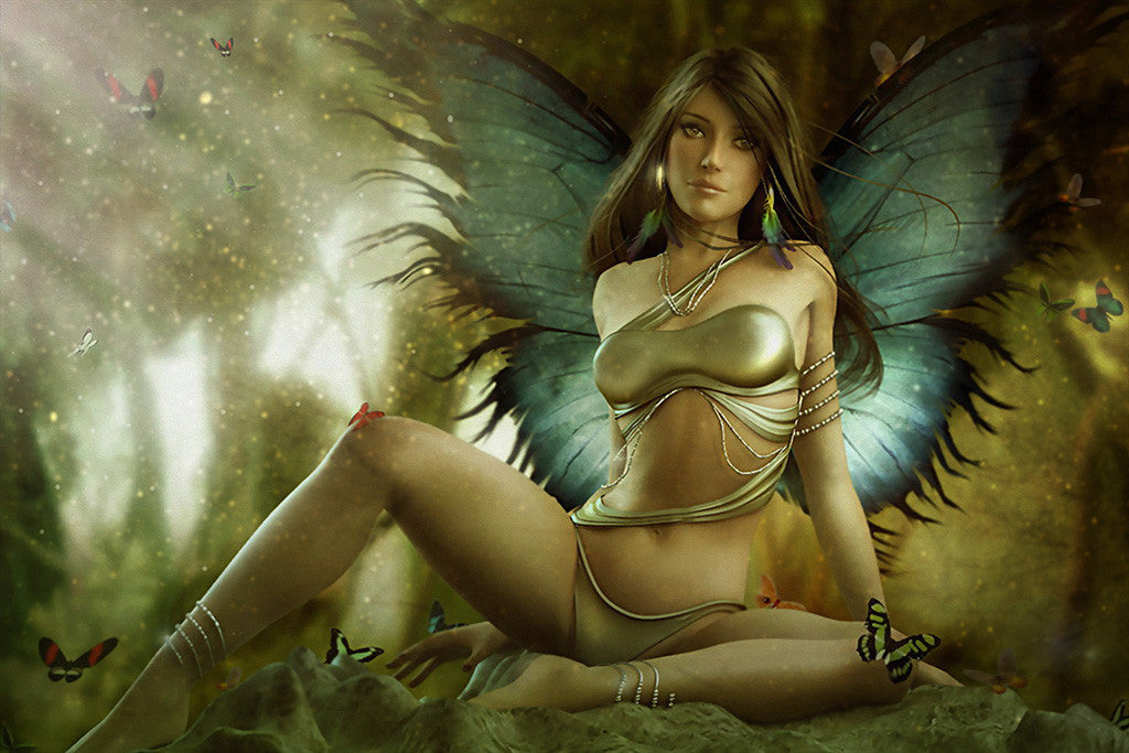 Fantasy Fairy Hot Girl Poster