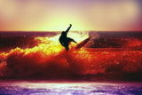 Surf Sunset Poster
