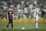 Lionel Messi Vs Cristiano Ronaldo Soccer Poster