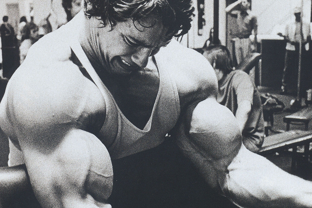 Arnold Shvarcenegger Bodybuilding Gym Motivation B&W Poster