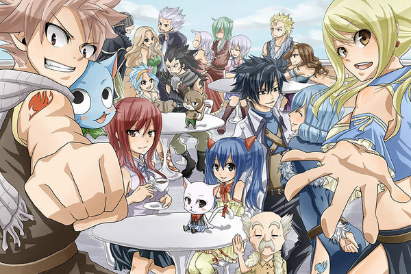 Fairy Tail Characters Anime Poster in 2023