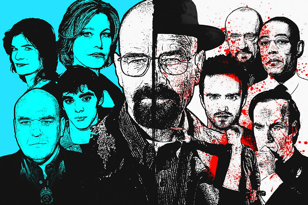 Breaking Bad Characters Poster
