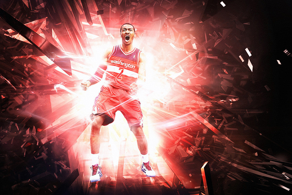 John Washington Wizards Basketball NBA Poster