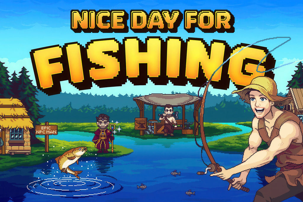 A Nice Day for Fishing Poster