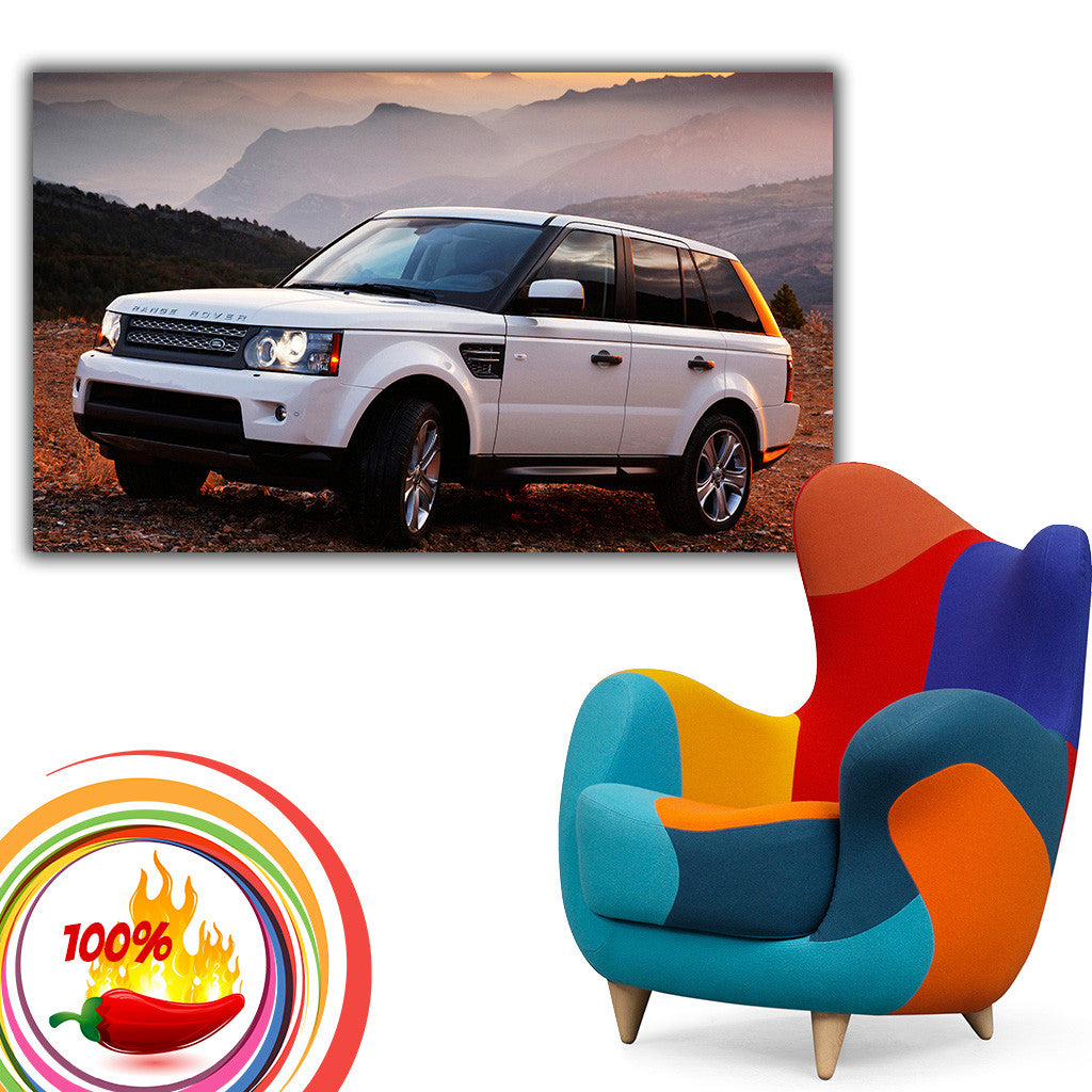 Range Rover Sunset White Car Auto Poster – My Hot Posters
