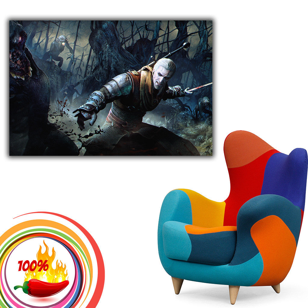 Geralt of Rivia Art Poster the Witcher Tv Series Wall Art Home