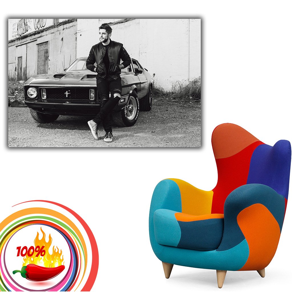 Thomas Rhett Black and White Poster – My Hot Posters