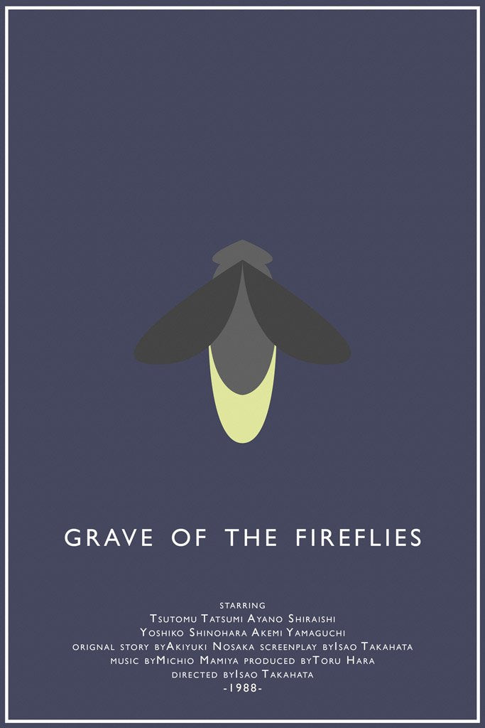 Grave of The Fireflies Scene with Logo Poster for Sale by SillyFun