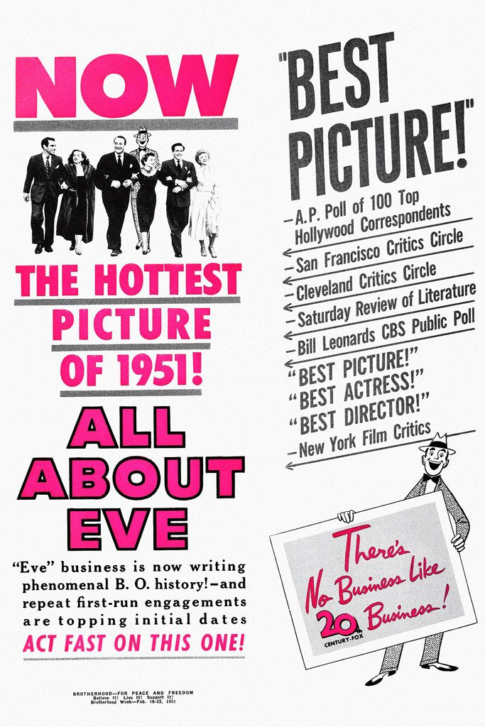All About Eve (1950) Movie Poster