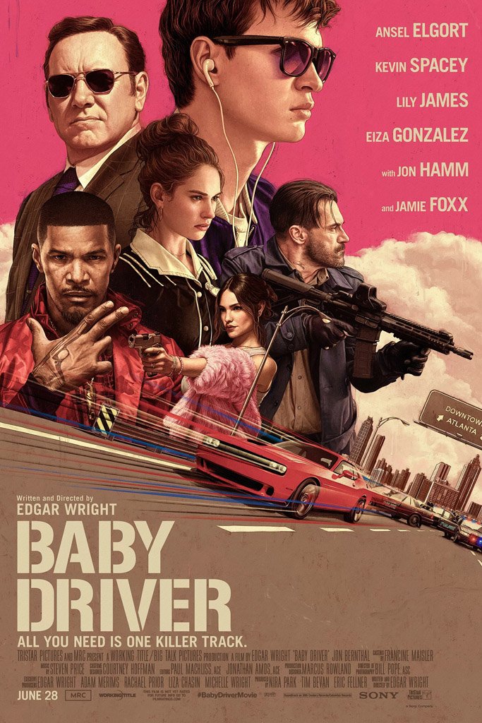 Baby Driver (2017) Poster