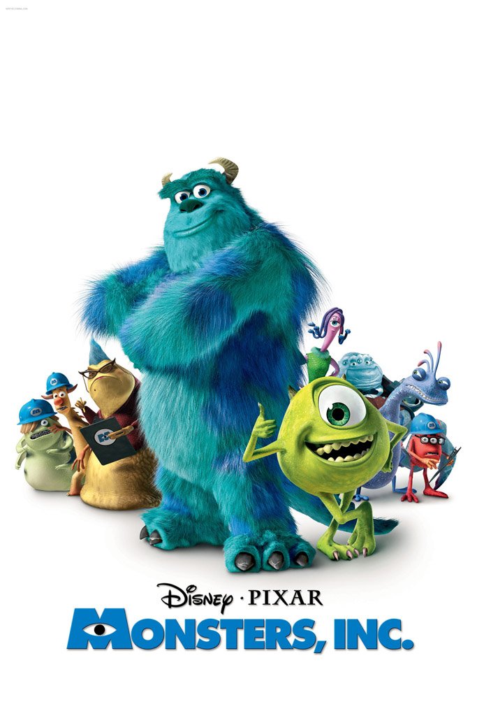 monsters inc poster Monsters, Inc. (2001) IMDB Top 250 Movie Poster