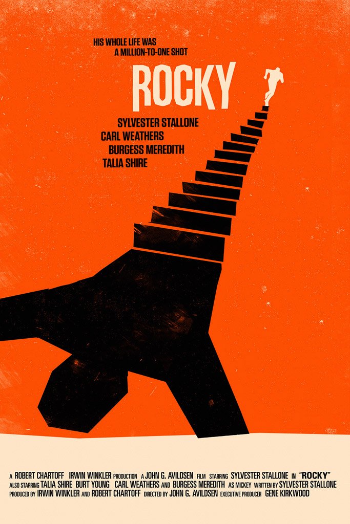 Rocky (1976) IMDB Top 250 Movie Poster