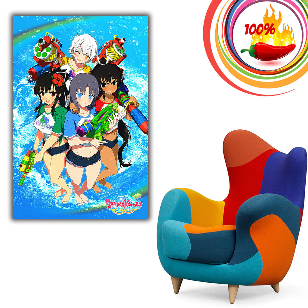 Senran Kagura Peach Beach Splash Poster – My Hot Posters