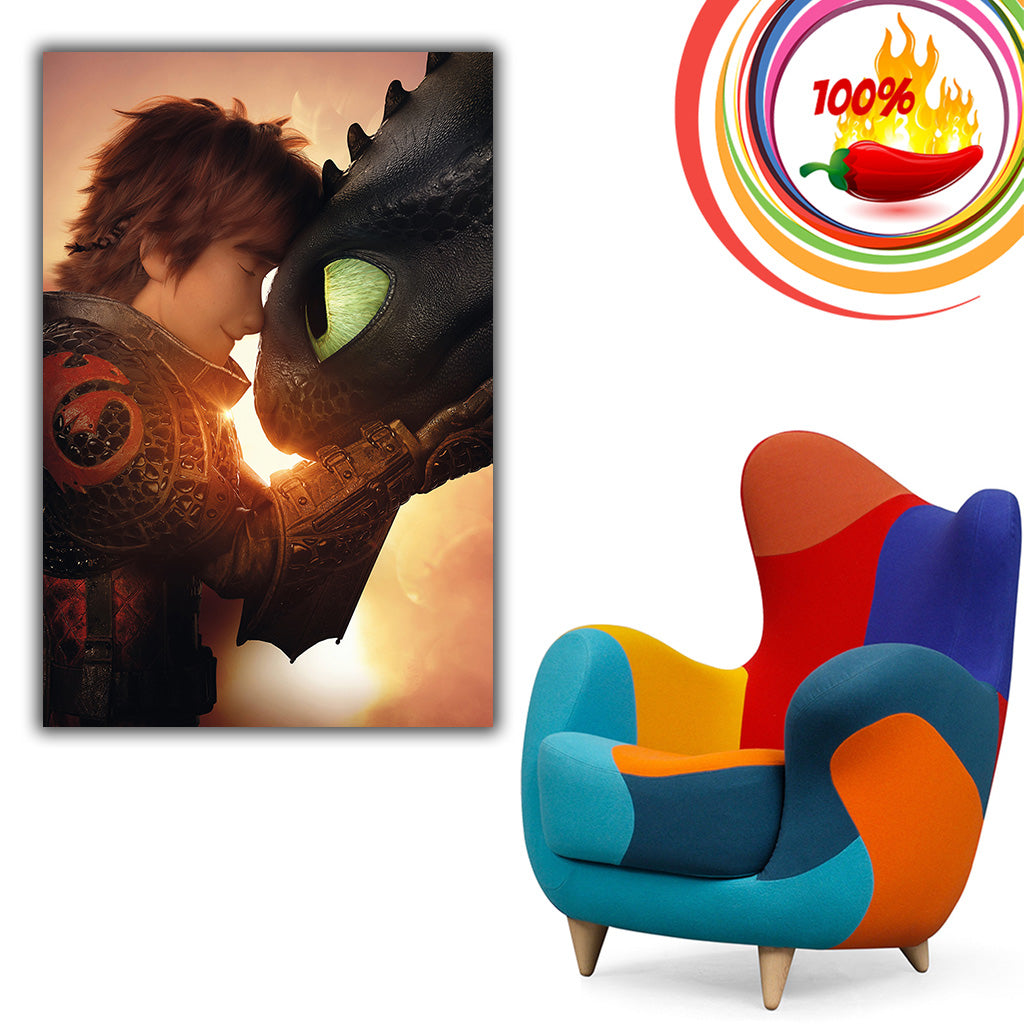 How to Train Your Dragon: Movie Poster Mural - Officially Licensed