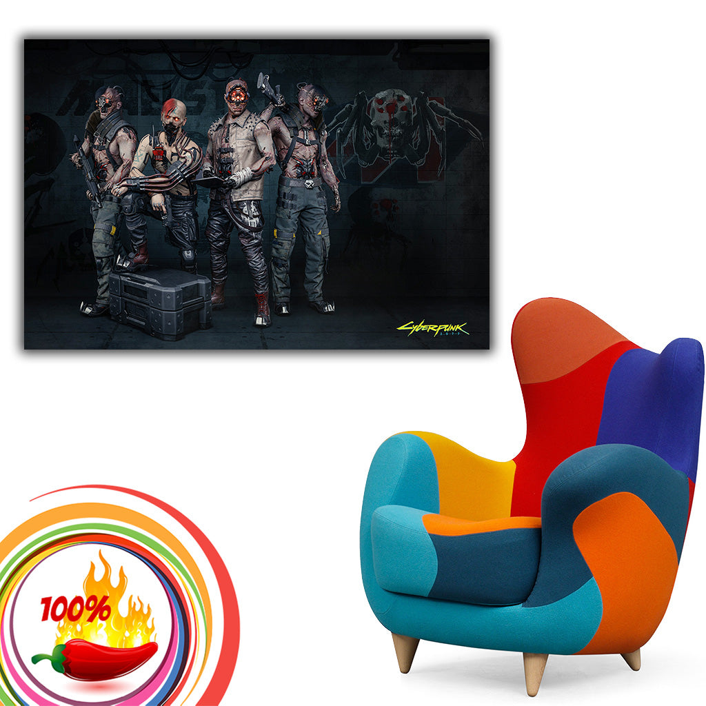 All-Good Cyberpunk Game Wall Poster frameable Posters 250 GSM Gossy Gaming  Posters(Without Frame)(Size_12x18 inch,Multicolor,250 GSM Thick Paper)