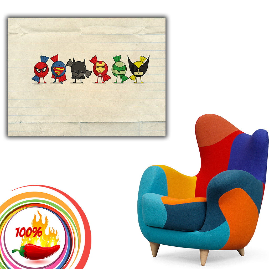 Cadre Spiderman Iron Man Batman Hulk Superman Flash Wolverine Cadre Spiderman Iron Man Batman Hulk Superman Flash Wolverine