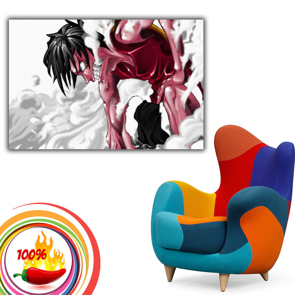 one piece gear second One Piece Luffy Gear Second Anime Poster – My Hot Posters