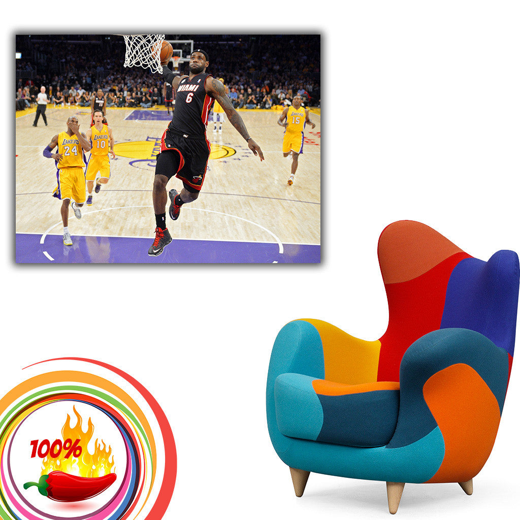 Lebron James Basketball Miami Heat NBA Goal Poster – My Hot Posters