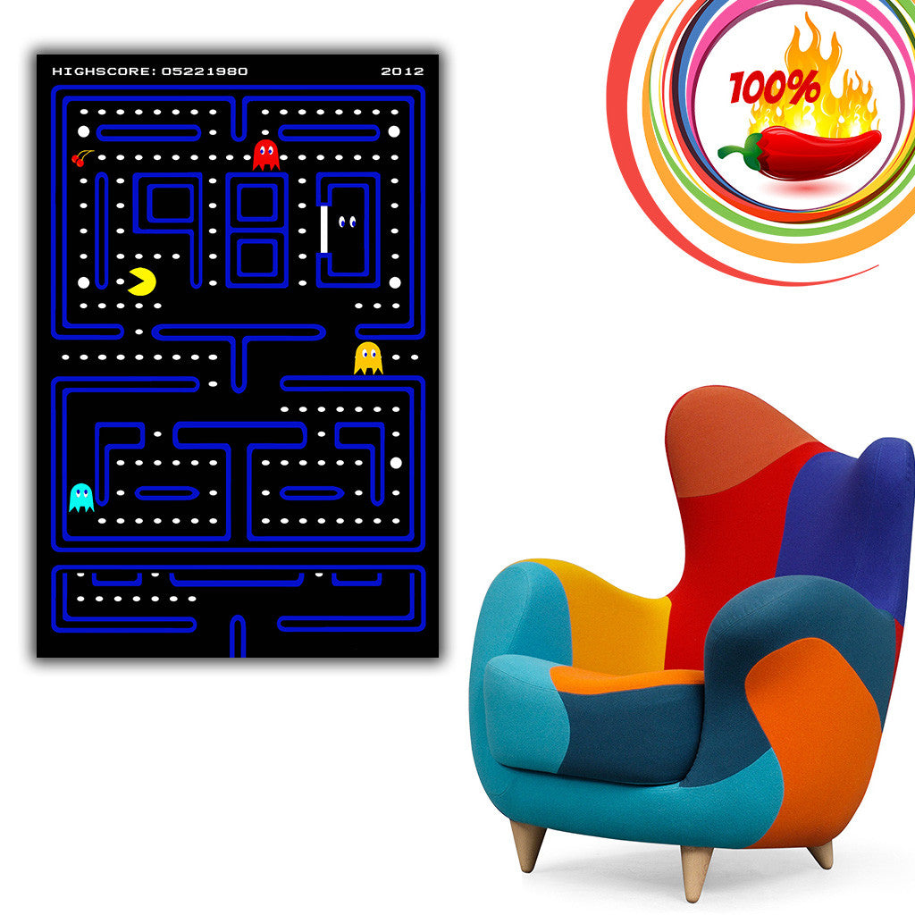 Pac Man Pacman Old Classic Retro Game Poster – My Hot Posters