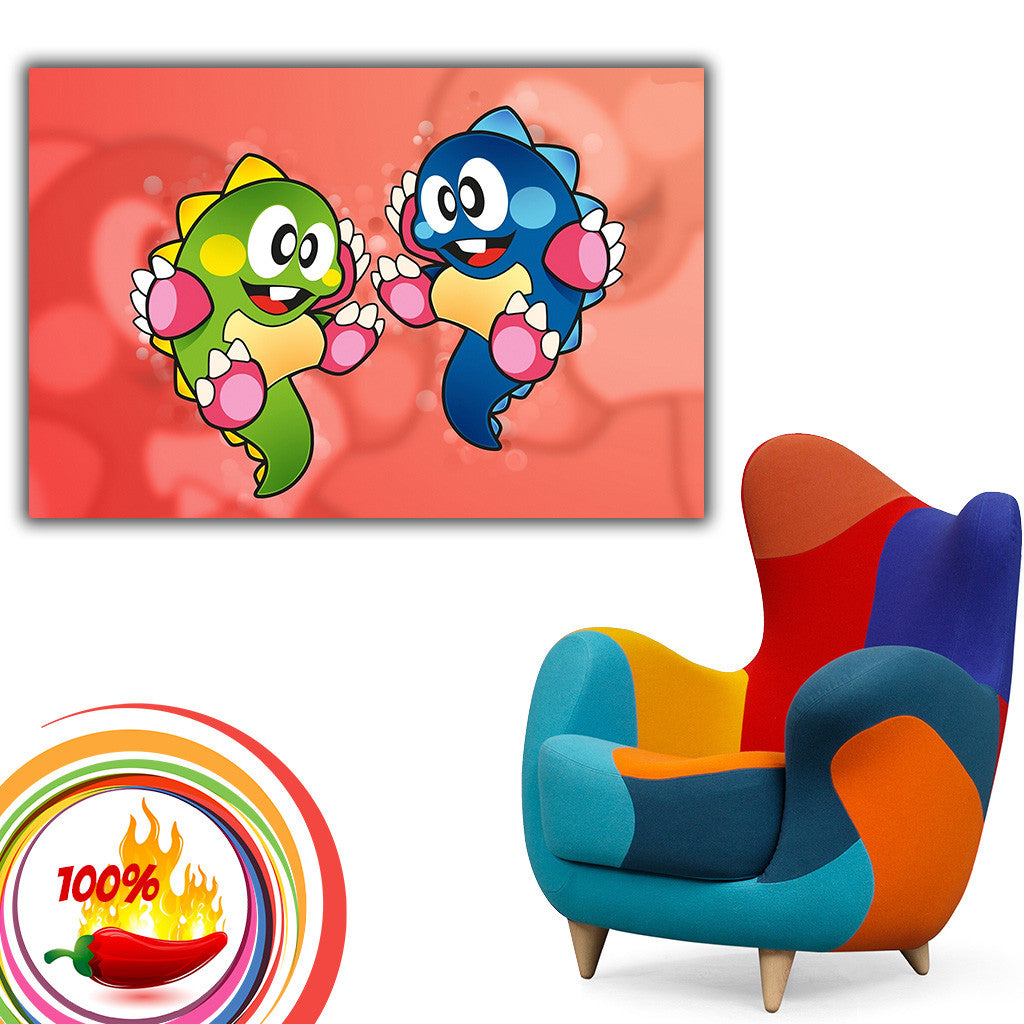 Bubble Bobble Old Classic Retro Game Poster – My Hot Posters