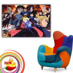 Fullmetal Alchemist Brotherhood Characters Anime Poster – My Hot Posters