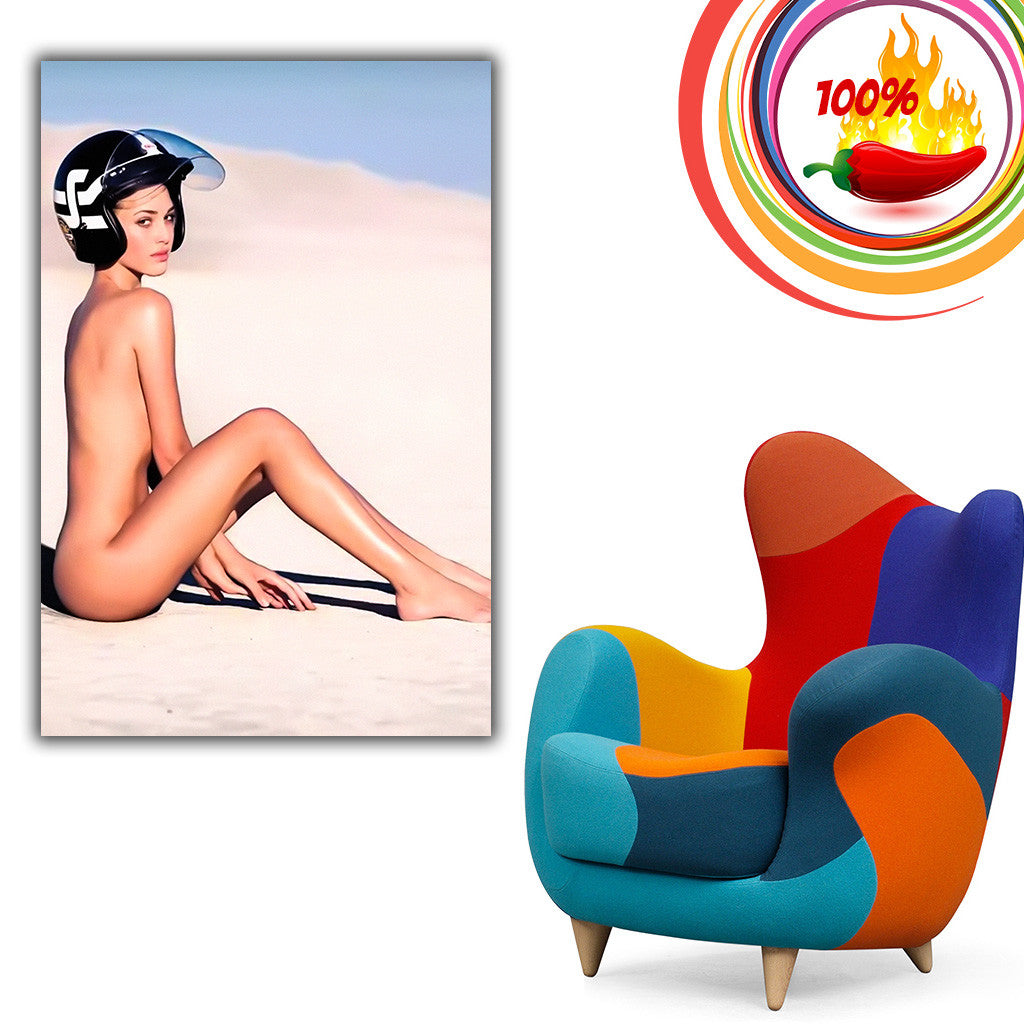 girl naked wearing motorcycle helmet Naked Girl Motorcycle Helmet Bike Motorbike Poster – My Hot Posters