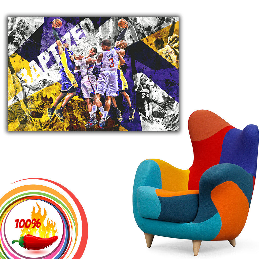 Tallenge - Kobe Bryant - LA Lakers Purple Gold - NBA Basketball Great  Poster - Small Poster(Paper,12 x 17 inches, MultiColour) : : Home  & Kitchen