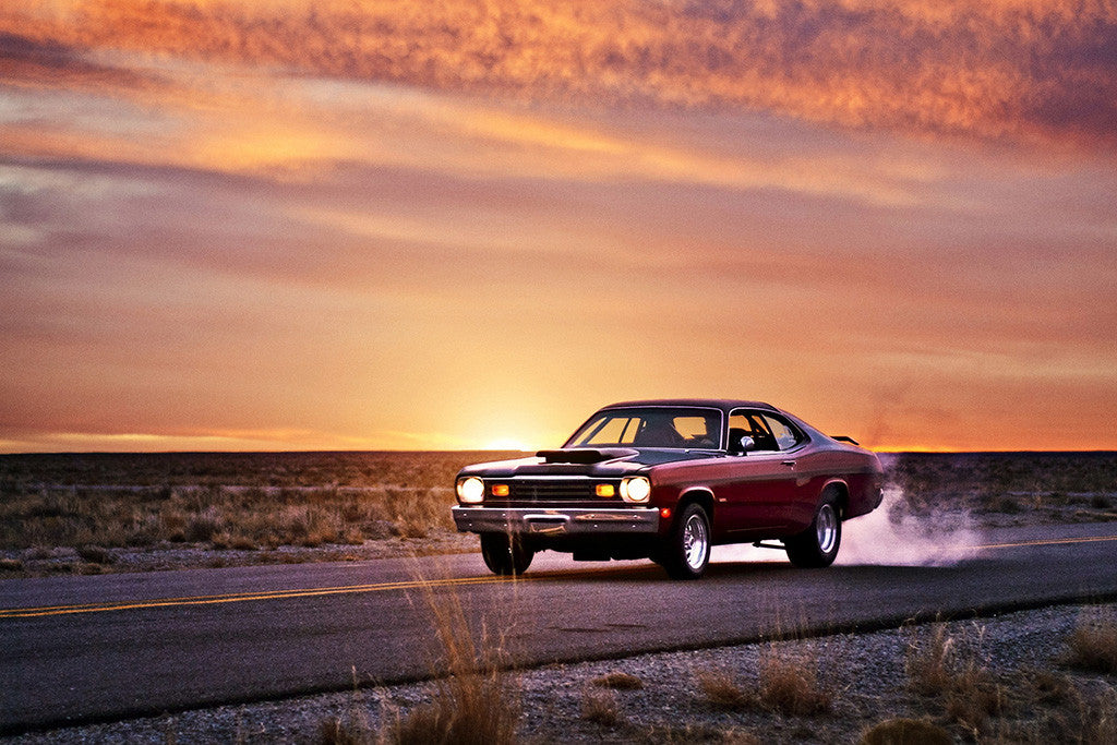 Plymouth Duster Mucsle Car Auto Poster