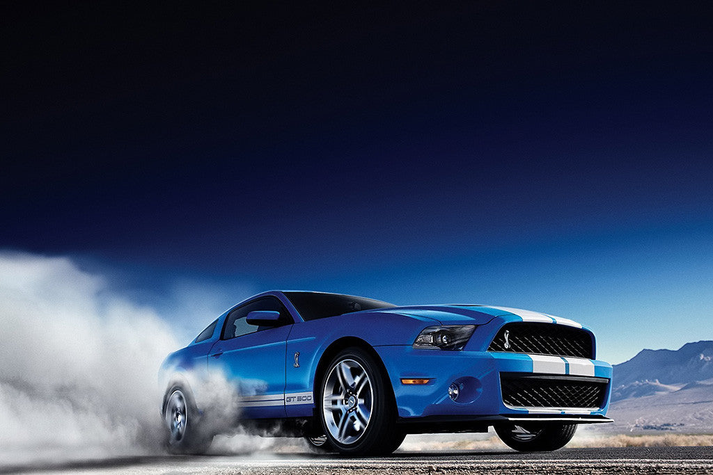 Ford Mustang Drift Car Auto Poster