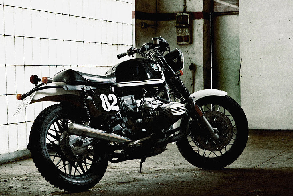 BMW R100 Retro Vintage Motorcycle Motorbike Poster