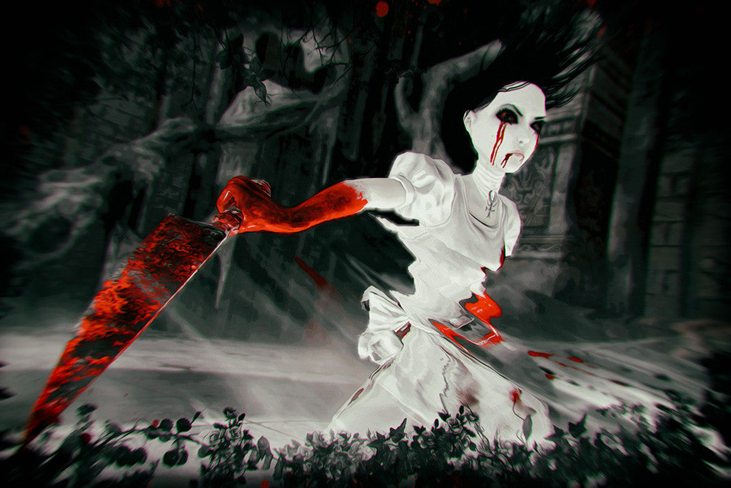 Alice Madness Returns Blood Knife Poster