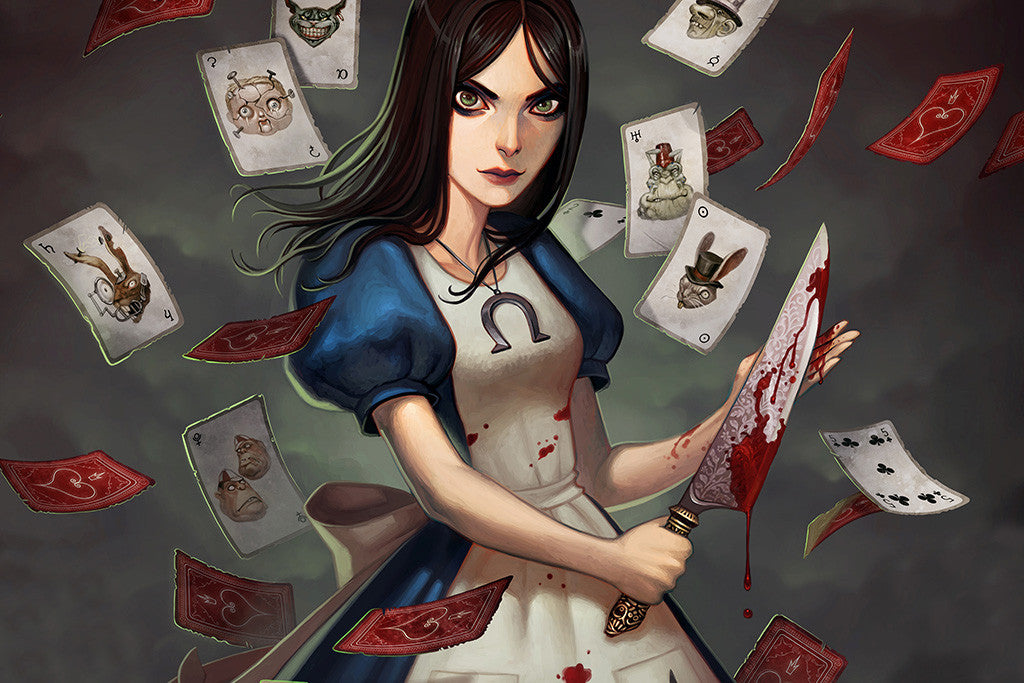 Alice Madness Returns Knife Blood Poster