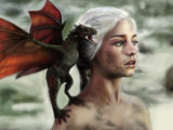 Daenerys Targaryen Dragon Game Of Thrones Poster