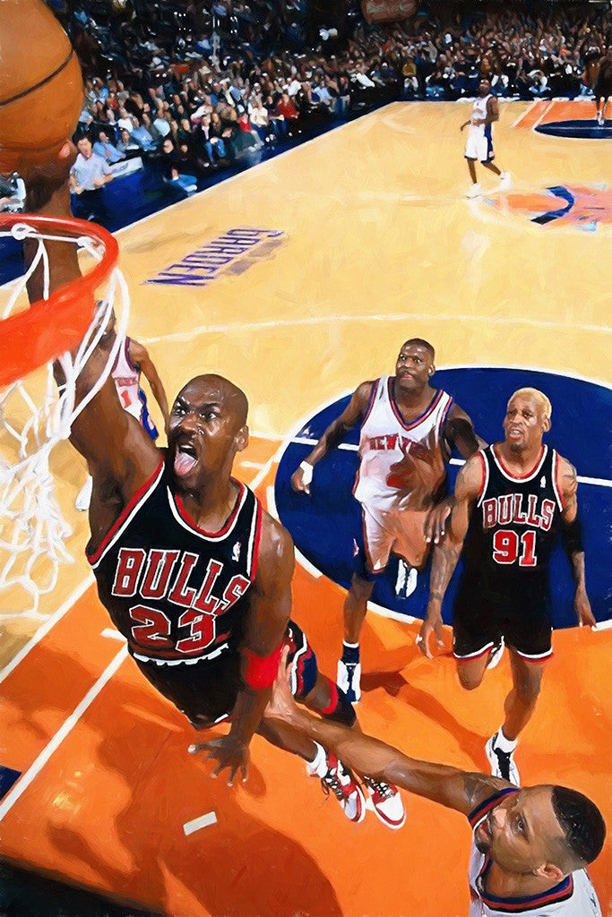 Michael Jordan MJ Last Shot Basketball Poster – My Hot Posters